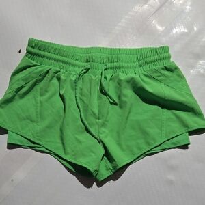 ZYIA Lime Green Women's Athletic Drawstring Shorts